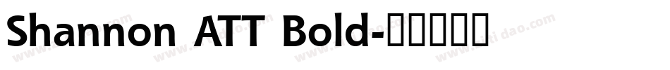 Shannon ATT Bold字体转换